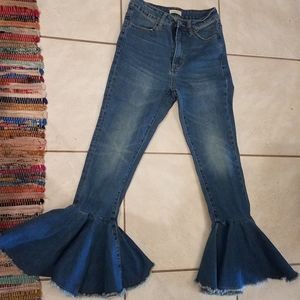 Flare bottom jeans
